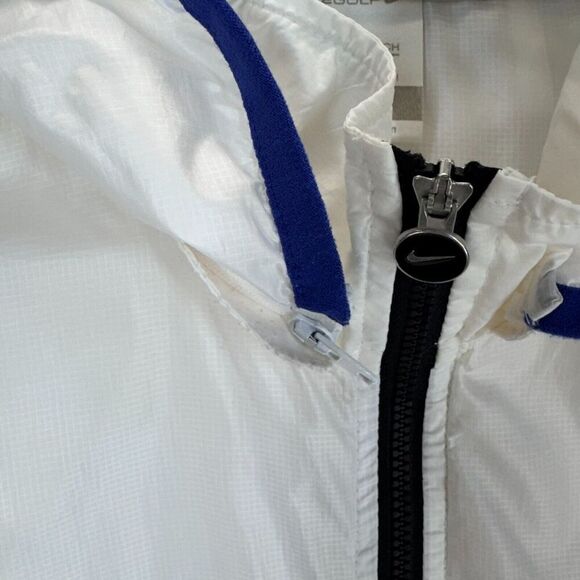 Nike Golf Convertible Hooded Jacket Vest White S Zip Up Long Sleeve Lightweight - Picture 4 of 11
